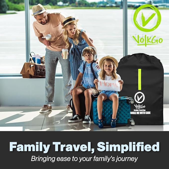 V VOLKGO Stroller Bag for Airplane, Large Cover for Airtravel, Jogger & - Image 7