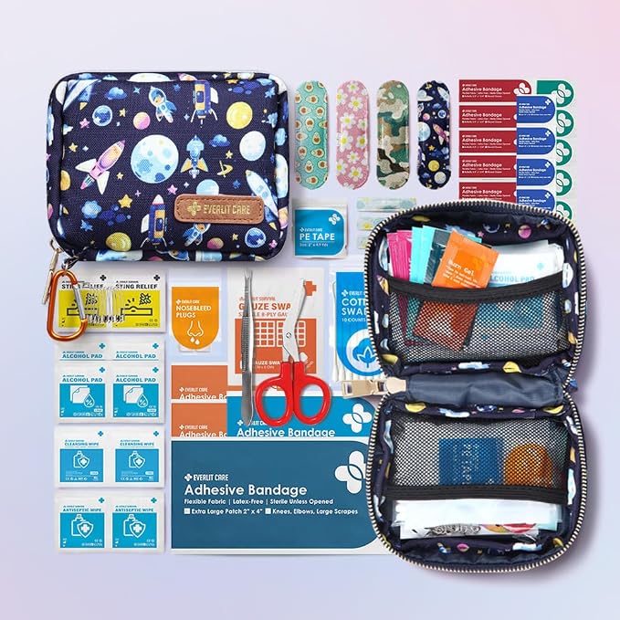 EVERLIT Mini Rescue Pack | 105 Medical Essentials Organized in Portable Storage - Image 2