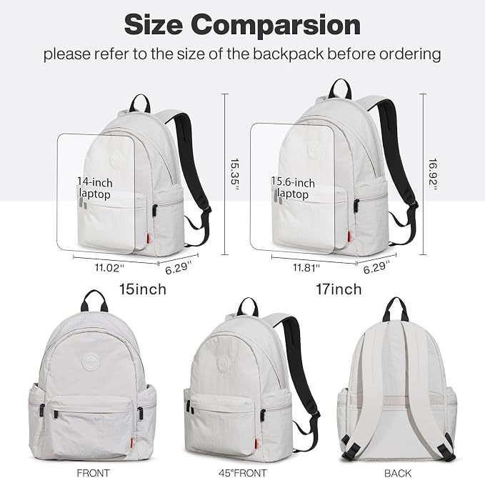 mixi Outdoor Lightweight Backpack Casual Carry On Laptop Backpack Travel Bookbag - Image 8