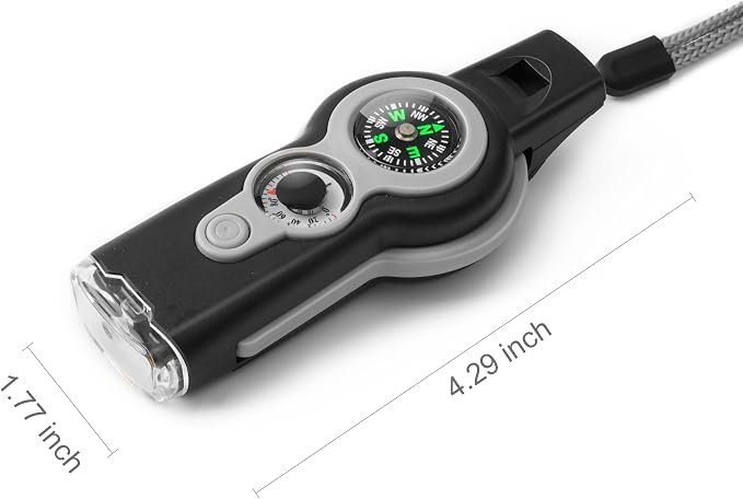 Emergency Survival Function Whistle, Outdoor Multifunctional Tool Safety Whistle - Image 6