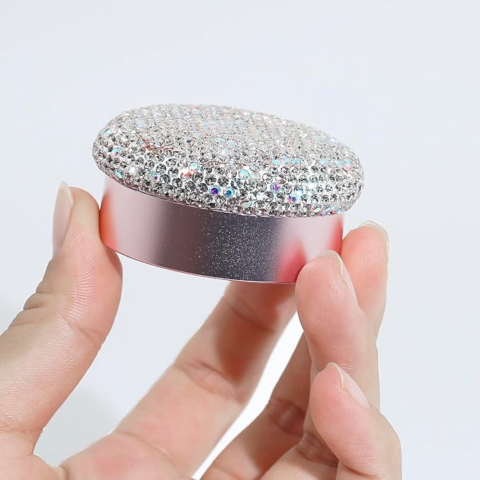Small Pill Case 3 Compartments, Metal Round Portable Pill Box, Waterproof - Image 4