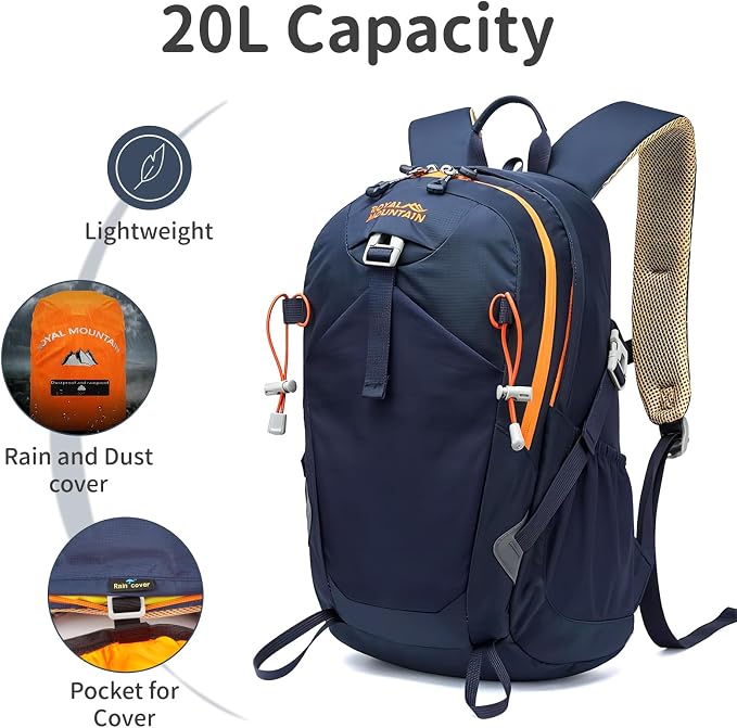 Small Hiking Backpack, 20L Lightweight Travel Backpacks - Image 3