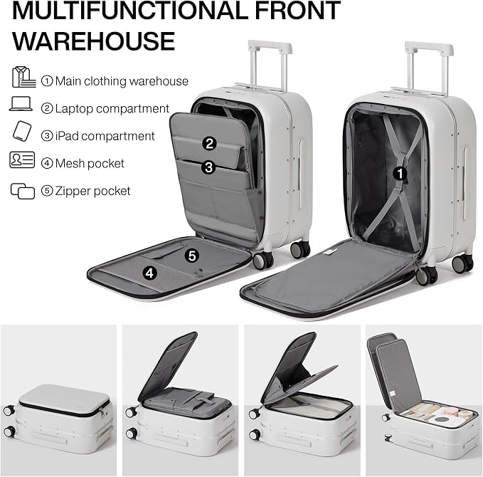 mixi Luggage Suitcase with Spinner Wheels - Image 4