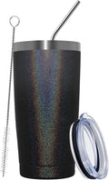 MEWAY 20oz Tumbler Double Wall Vacuum Insulated Travel Glitter Mug, Stainless by MEWAY