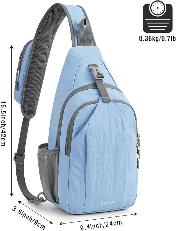 G4Free Sling Bag RFID Blocking Sling Backpack Crossbody Chest Bag Daypack - Image 3