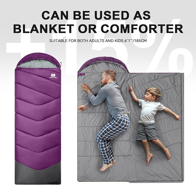 Sleeping Bags for Adults Cold Weather, Waterproof, Lightweight Sleeping Bag for - Image 5