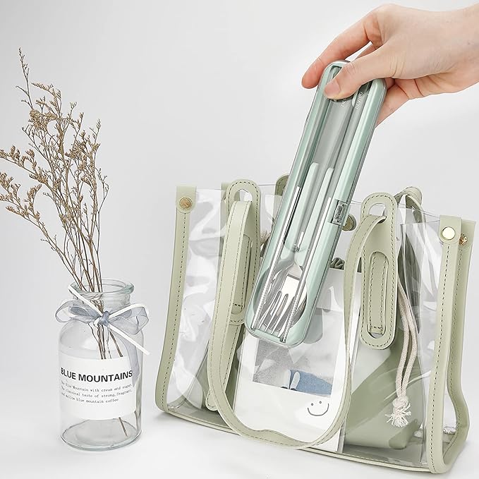 DEVICO Portable Utensils, Travel Reusable Silverware Flatware Set - Image 4