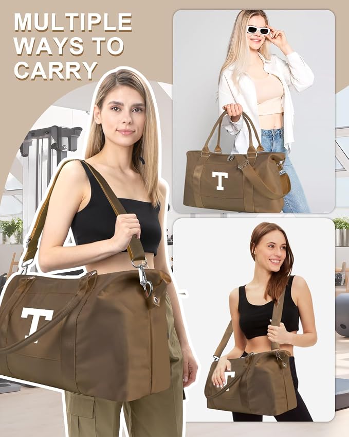 Birthday Graduation Gifts for Daughter, Initial Travel Duffel Bag Sports Gym - Image 5