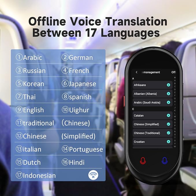 Language Translator Device, Portable Translator No WiFi Needed, Offline Voice - Image 5