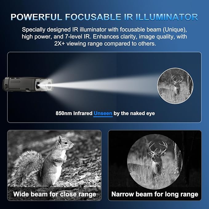 Night Vision Goggles, True 4K Night Vision Binoculars, Built-in Powerful - Image 3