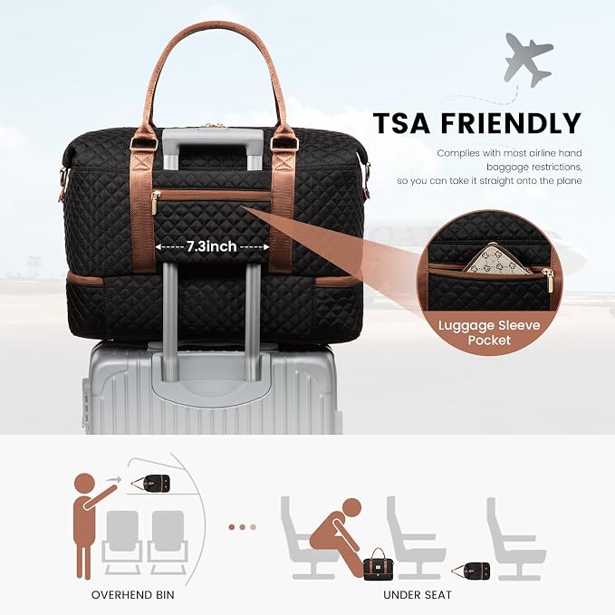 LOVEVOOK Travel Duffle Bag, Weekender Bags - Image 4