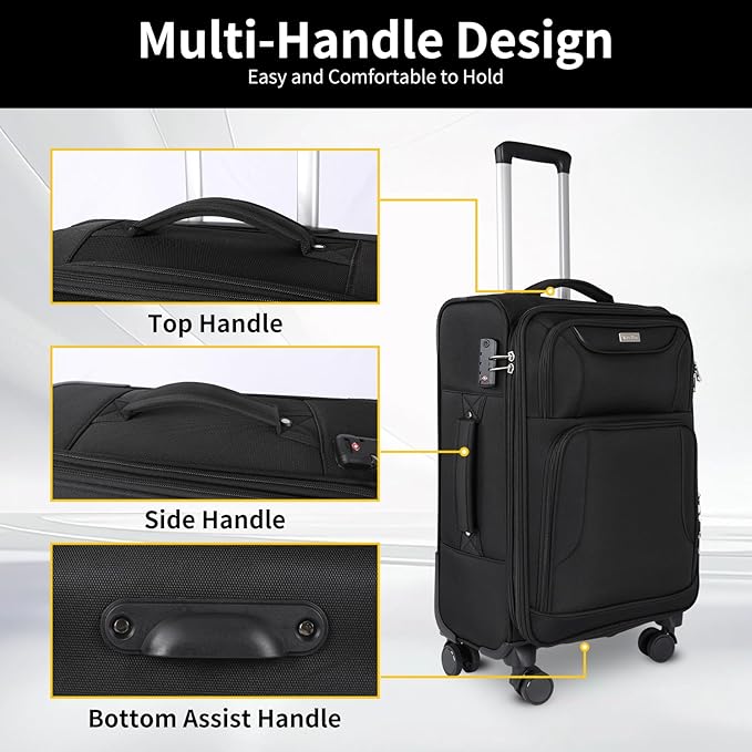 3-Piece Softside Expandable Luggage Set - Image 4