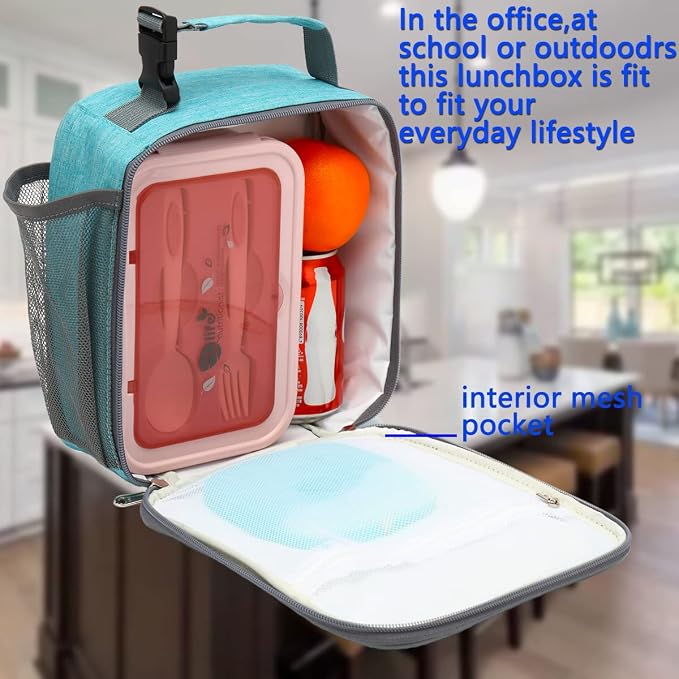 FlowFly Kids Lunch box Insulated Soft Bag Mini Cooler Back to School Thermal - Image 2