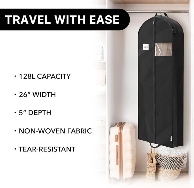 Simple Houseware 60-Inch Travel Garment Bag, 3 Pack - Image 6