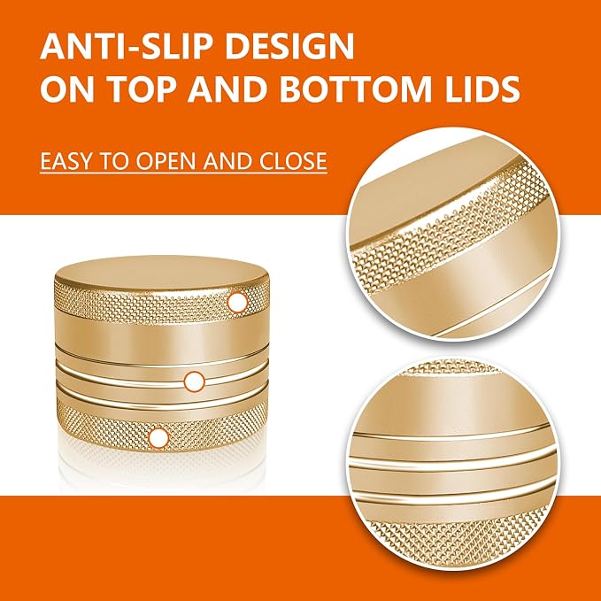 Small Pill Box, Portable Daily Box, Aluminium Alloy Round Container - Image 3