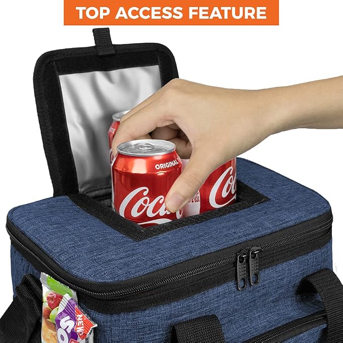 OPUX Soft Cooler Bag, Insulated Collapsible Lunch Cooler Bag - Image 3