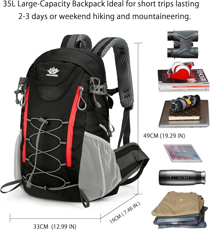 35L Hiking Backpack, Camping Backpack - Image 2