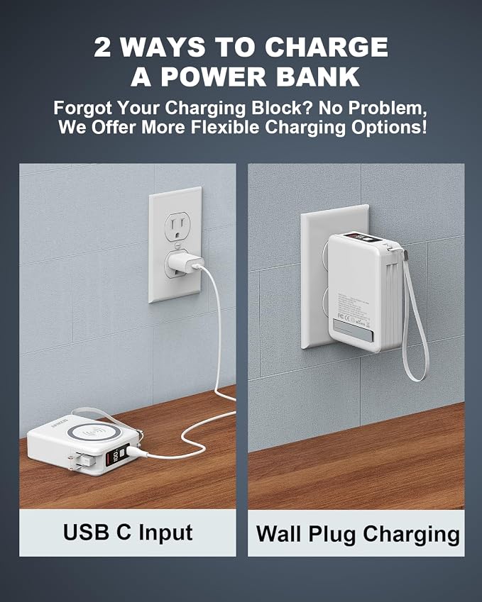 for Magsafe Portable Charger Power Bank 10000mAh, 22.5W Battery Pack Fast - Image 8