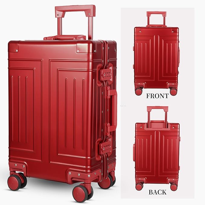 All Aluminum Carry On Luggage，Cut from Whole Aluminum Sheet，22x14x9 Airline - Image 3