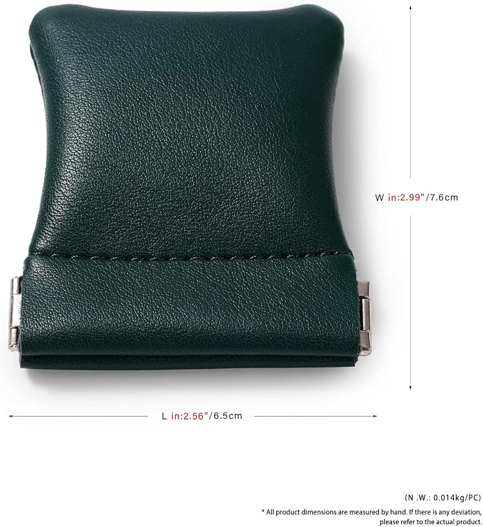 2 Pack PU Leather Slim Engagement Wedding Ring Pouch Leather Jewelry Pouch - Image 6