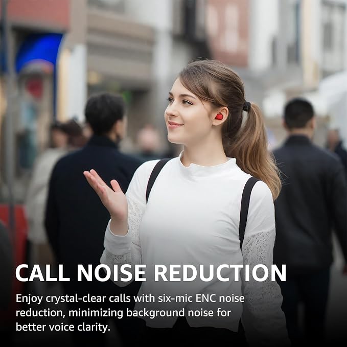 TOZO NC9 Hybrid Active Noise Cancelling Wireless Earbuds, 6 Mics ENC Clear Call - Image 4