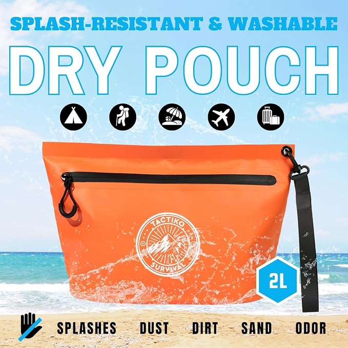 Tactiko Heavy-Duty Splash Water Resistant Zipper Pouches - 3L Hold-All - Image 2