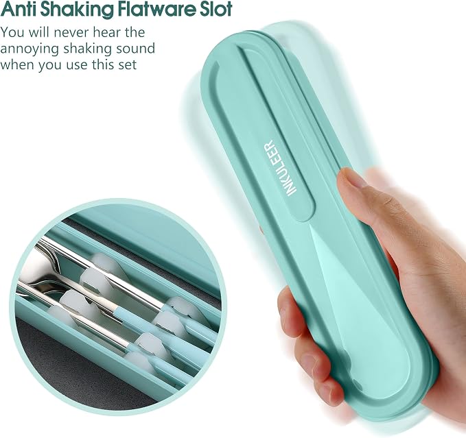 Travel cutlery set, 18/8 stainless steel cutlery, Reusable utensils set - Image 7