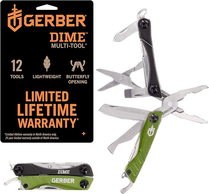 Gerber Gear Dime 12-in-1 Mini EDC Multitool by Gerber