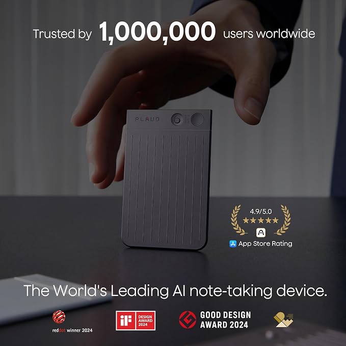 AI Voice Recorder, Note Voice Recorder w/Case, App Control, Transcribe & - Image 8