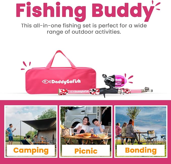 DaddyGoFish Kids Fishing Pole - Image 6
