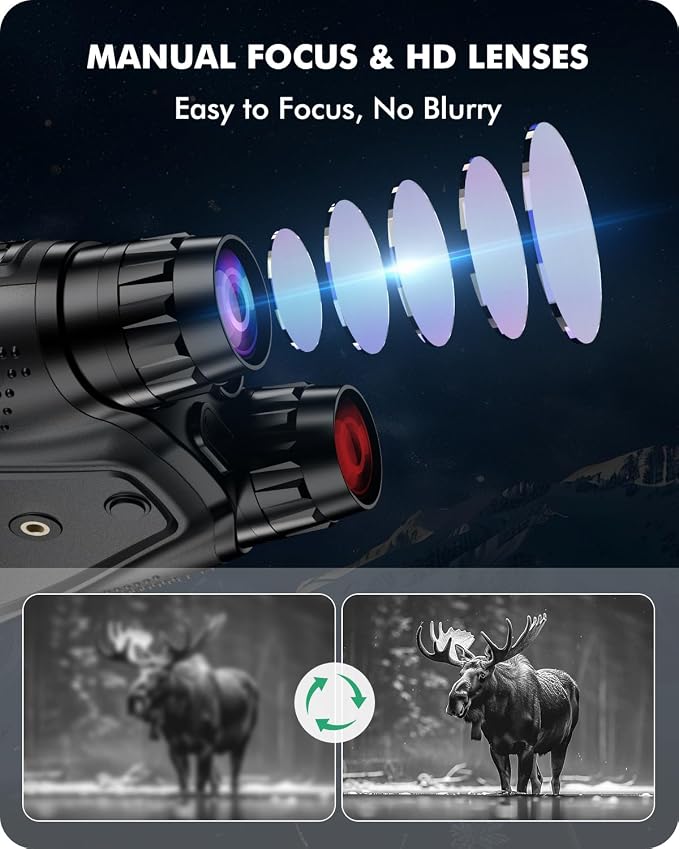 Night Vision Goggles, 4K Night Vision Binoculars, 10X Digital NightVision - Image 5