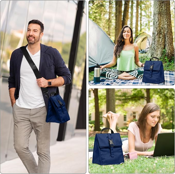 Insulated Foldable Lunch Bag- Lightweight Portable - Image 6