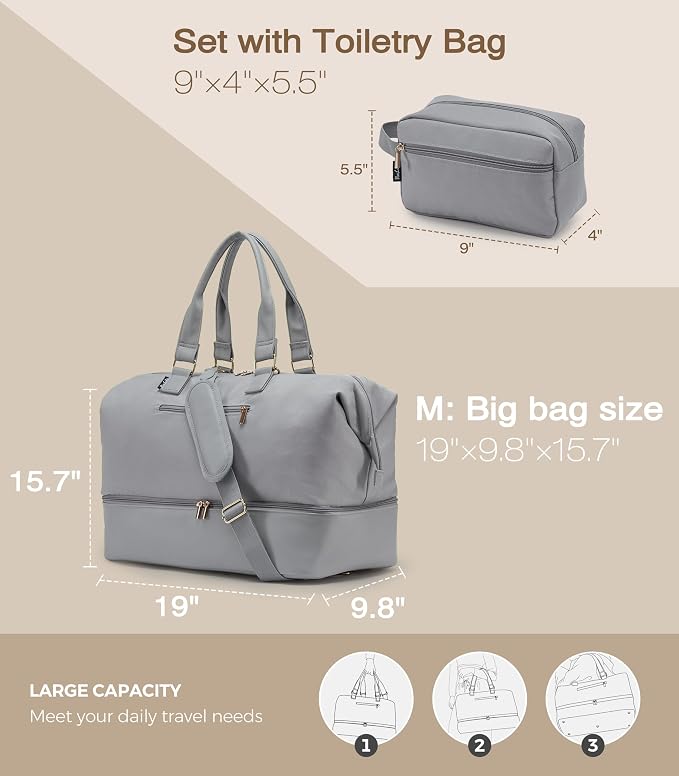Weekender Bags for Women, Large Travel Duffel Bag - Image 4