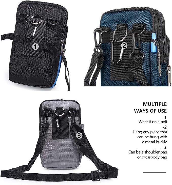 Senient Wolf Waterproof Nylon Multifunctional Phone Crossbody Bag - Image 4