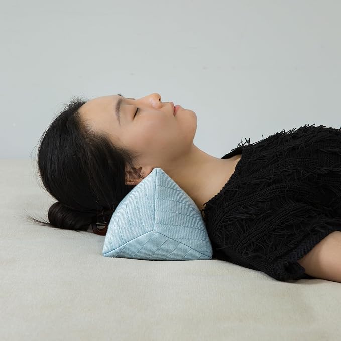 Buckwheat Neck Support Pillow Cervical Neck Cylinder Bolster Pillow Neck Pain - Image 5