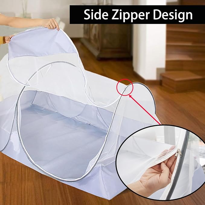 CMINGJ Portable Mosquito Net Foldable Pop-Up Travel Mosquito Net - Image 4
