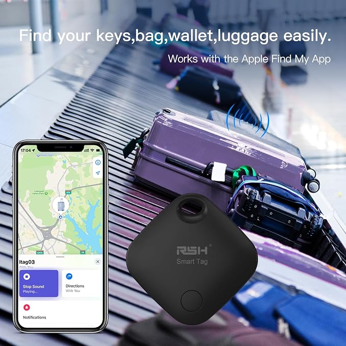 Air Tracker Tag 4 Pack Bluetooth Luggage Tracker tag Locator Works - Image 7