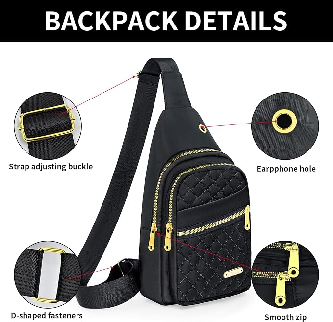 Small Sling Bag For Women Men Casual Crossbody Sling Backpack - Image 5
