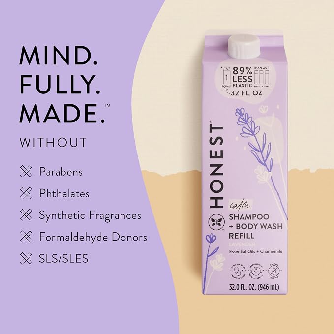 The Honest Company 2-in-1 Cleansing Shampoo + Body Wash Refill Carton | Gentle - Image 5