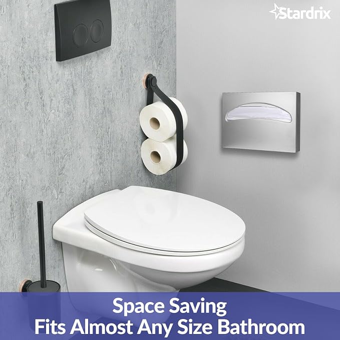 Stainless Steel Toilet Seat Cover Dispenser, Wall Mount Single or 1/2 Fold - Image 3