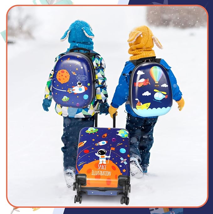 Weewooday Kids Luggage and Backpack 18" Suitcase - Image 4