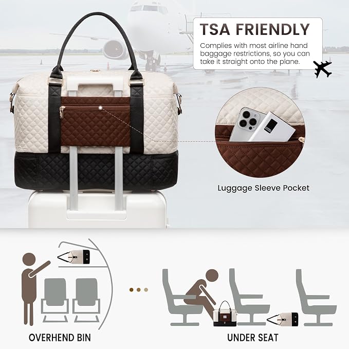 LOVEVOOK Travel Duffle Bag, Weekender Bags - Image 4