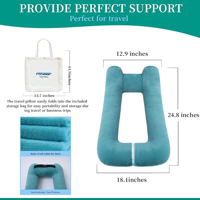 Travel Pillow Upgraded Version of Aircraft Travel Neck Pillow - Image 3