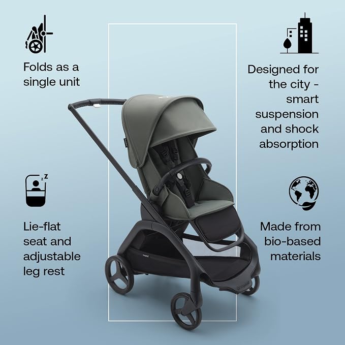 Bugaboo Dragonfly City Stroller, Lightweight Compact Baby Stroller - Image 5