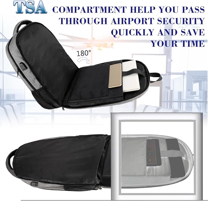 17 Inch Laptop Backpack, MATEIN TSA Large Backpack - Image 2