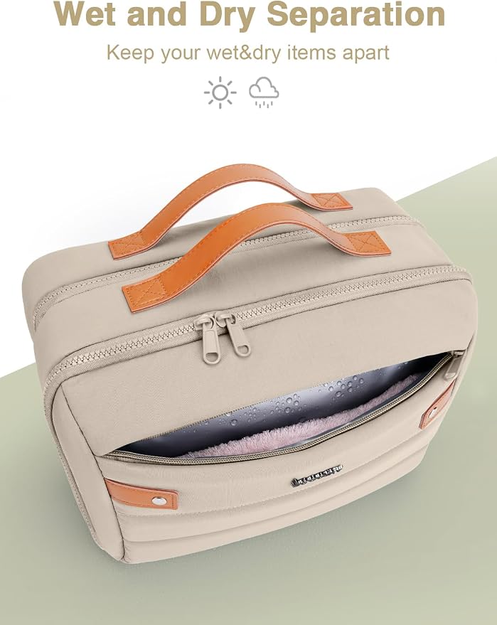 Women's Hanging Toiletry Bag, Waterproof Travel Cosmetic Organizer - Image 2