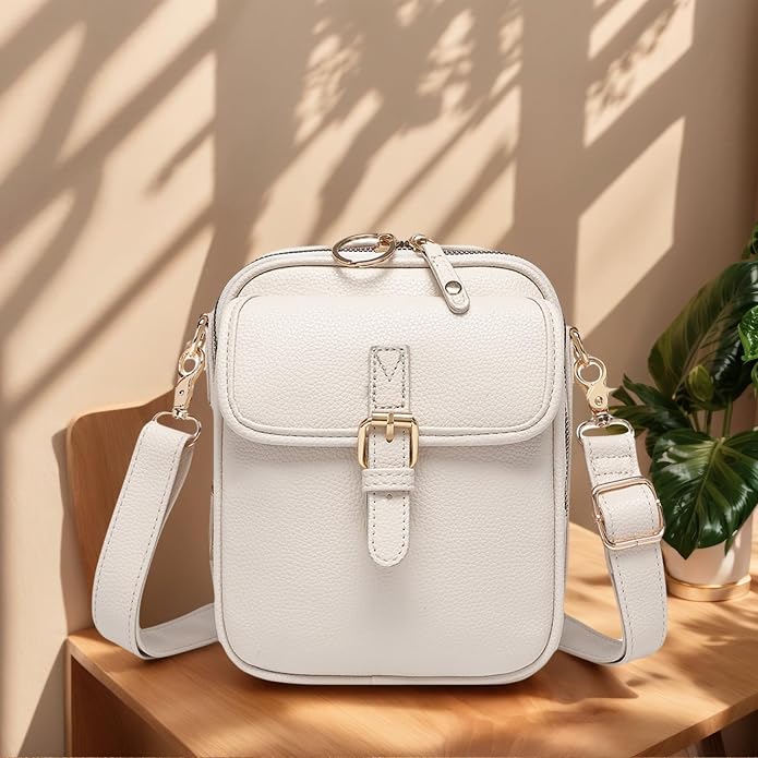 1060 Leather Crossbody Bags for Women Anti-Theft Vegan Purse - Image 4