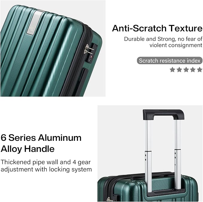 Hanke 20 Inch Expandable Carry on Luggage 22x14x9 Airline Approved Lightweight - Image 8