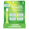 Venus Extra Smooth Women's Razor Handle + 4 Blade Refills by Venus