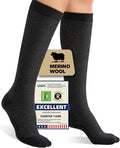 Merino Wool Compression Socks for Women Men, 15-20 mmHg Knee High Socks for by Unknown